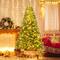 Costway 7ft. Artificial Christmas Tree, Warm White LED Lights